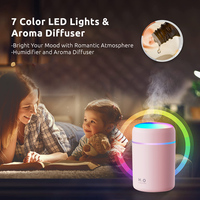 Humidificateurs USB Mini humidificateur portable Humidificateur d'air à ultrasons 220ML Diffuseur d'huiles essentielles d'arôme pour voiture