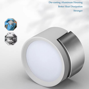 Châu Âu Thiết Kế Xi Lanh Ánh Sáng Tại Chỗ Nhôm Bề Mặt Gắn <span class=keywords><strong>LED</strong></span> Chiếu Sáng Trong Nhà Downlight Trần Lịch Thi Đấu Chống Lóa Xuống Ánh Sáng - Product Image 3