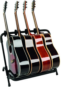 QUIK LOK - GS/350, Soporte de guitarra múltiple, Discos ajustables, Material de soporte suave, Acero de alta resistencia, 49x75 Cm, 2,6Kg, Negro - Product Image 5
