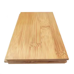 Eco-Friendly 15mm OEM Solid Strand horizontal Parquet Bamboo Flooring