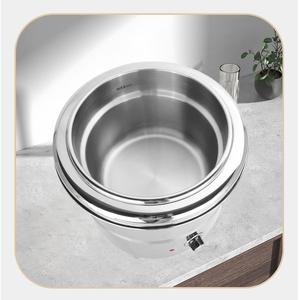 Restaurant Equipment 11L 13L Stainless Steel Gold Buffet Food Warmer <b>Soup</b> Warming Pot Hot Electric <b>Soup</b> <b>Kettle</b> - Product Image 5