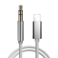 Câble audio AUX 3,5 mm pour téléphones portables et voitures, compatible avec les enceintes Apple et les systèmes audio de voiture.