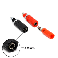 Borne à vis M3 Borne nickelée 4mm femelle connecteur de prise banane pour instrumentation de prise de panneau audio