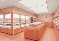 Idées de design d'intérieur pour magasins de cosmétiques commerciaux modernes et personnalisés Sundo, présentoirs en bois, kiosques de maquillage pour centres commerciaux