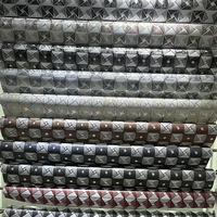 Alas Meja PVC Warna Emas Perak, Tahan Air, Plastik