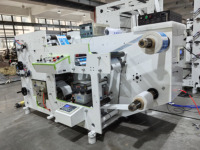 Machine d'impression flexographique automatique pour étiquettes de sacs en papier adhésifs en film plastique, équipement d'impression flexo pour autocollants en feuille d'aluminium