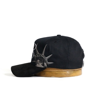 Casquettes Personnalisées Sombrero Dandy 5 Panneaux en Coton Dobby Premium, Casquette de Baseball avec Bordure en Daim et Motif Lettres - Product Image 6