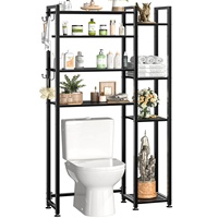 Étagère de rangement de support de toilette domestique en métal évolutif