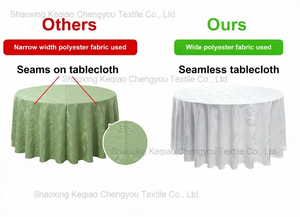 Wholesale 120 Jacquard Wrinkless Resistant Cationic Polyester Tablecloths Round Polyester <strong>Table</strong> <strong>Cloth</strong> for Events - Product Image 3