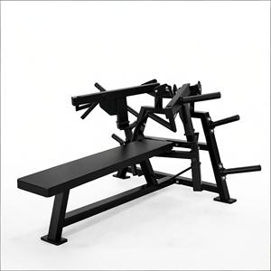 Máquina de Gimnasio Comercial de Acero para Entrenamiento de Pecho y Brazos con Características de Seguridad, <span class=keywords><strong>Prensa</strong></span> de Pecho con Carga de Placas, Duradera y Ajustable - Product Image 2