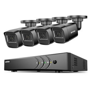 Sistema de Câmera de Segurança ANNKE com 4 Peças Bullet 1080P HD TVI, Visão Noturna IR Inteligente e DVR de 8CH 5MP 5 em 1 - Product Image 1