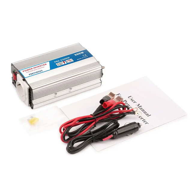 Pretiosus300W Power Inverter for Vehicles DC 12V to 220V AC Car Plug  Outlet Converter with USB Car Charger Adapter for Laptop