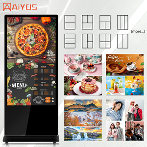 AIYOS 43 49 55 65 75 85 98 pouces écrans LCD publicitaires intérieurs 7x24hrs signalisation numérique LCD intelligente debout au sol - Product Image 3
