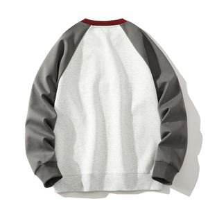 Suéter a juego con colores de moda, camiseta de cuello redondo para hombre, primavera 2025, estilo Joker, holgada, de manga larga, para estudiantes jóvenes. - Product Image 3