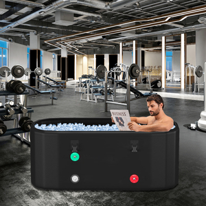 Bain de glace ovale gonflable de luxe, portable, pour la récupération, équipement d'entraînement et de thérapie intérieur/extérieur, qualité professionnelle - Product Image 6
