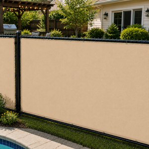 Rouleau de clôture occultante en maille HDPE tricotée robuste, résistant aux UV, pour jardin et couverture de grillage extérieur - Product Image 1