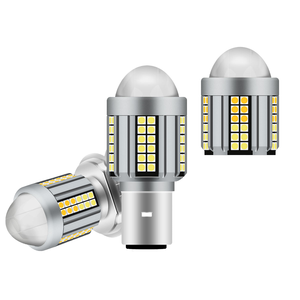 Ampoule de phare de moto CSP LED H4 BA20D super lumineuse DC12-80V 3000K 6000K, faisceau haut et bas, blanc et jaune, projecteur facile à installer - Product Image 1