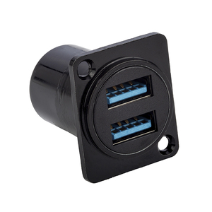 Conector Usb3.0 Jack Puerto doble Impermeable <span class=keywords><strong>Usb</strong></span> <span class=keywords><strong>D</strong></span> Tipo 3,0 Conector de cable de datos para audio - Product Image 2