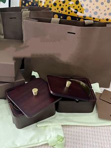 Cenicero de Madera de Nogal para Sala de Estar con Revestimiento de Acero Inoxidable, Cenicero Creativo para Oficina - Product Image 4