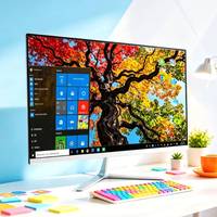 Komputer Desktop 24 inci Full HD, CPU I5 Generasi ke-6 Dual-Core, Komputer Bisnis All-in-One, dilengkapi RAM DDR3, cocok untuk rumah