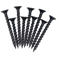 Vis de fixation noires à tête fraisée fendue pour MDF, panneaux de particules, terrasses composites et autres matériaux - Grade 8