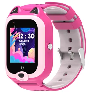 Cute Kitten Shape Kids Smart Watch SOS Calling Video Chat Mobile Phone Watch Camera Waterproof 4G Android GPS Tracking Watch
