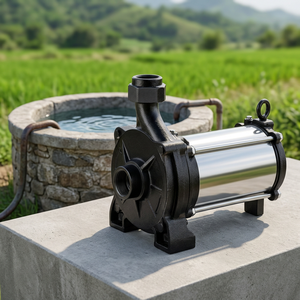 Bomba de agua sumergible horizontal de 5 HP para pozos abiertos, succión y descarga de 2.5 x 2 pulgadas, monofásica y trifásica - Product Image 1
