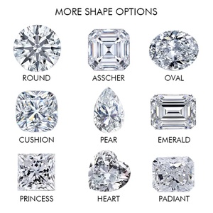 Pierre précieuse de petite taille cultivée en laboratoire, certifiée IGI, percée au laser, couleur D, clarté VVS1/VS2, taille brillant DEF, pour bijoux HUAZHONG GEM - Product Image 4