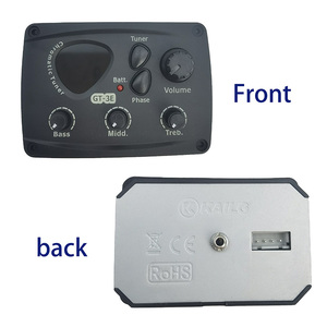 Factory Direct 3 bandes EQ guitare acoustique pick-up Folk Style avec Volume Phase Tuner contrôle 6.35mm sortie vers le haut-parleur - Product Image 5