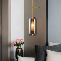 Lampu Dinding Kaca Nordik Lampu Samping Tempat Tidur Kamar Tidur Lampu Koridor Dekorasi Dinding Latar Belakang Ruang Tamu Hotel Kreatif Postmodern