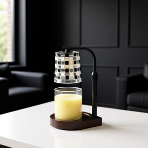 Lámpara Calentadora de Velas Eléctrica de Vidrio para Decoración Moderna del Hogar, Lámpara de Perfume Ecológica Hecha a Mano, con Bombilla Halógena AU Multi-Plug de 25~35W - Product Image 1