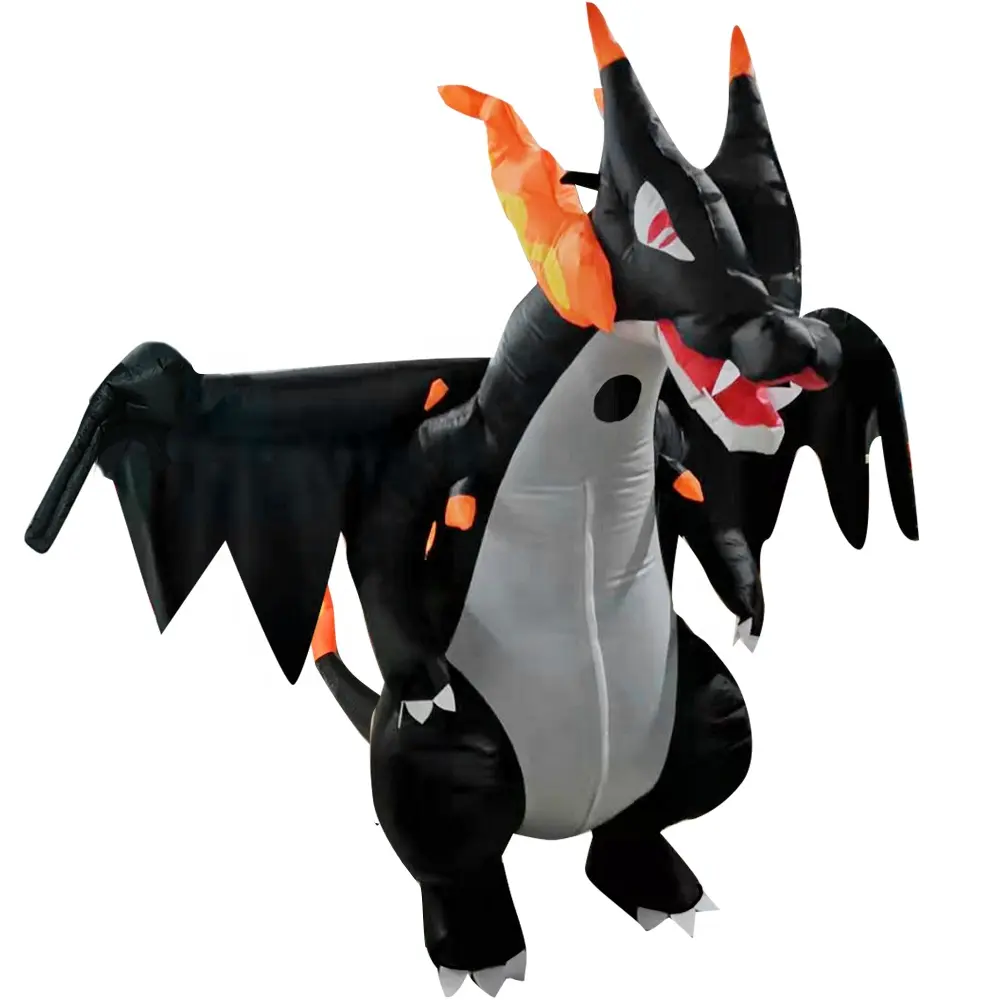 Gigante vivo inflable traje de dragón último inflable dragón de fuego traje de la mascota para <span class=keywords><strong>adultos</strong></span>