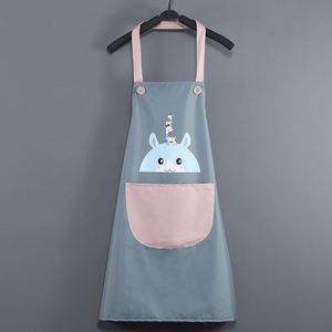 Tablier de cuisine imprimé mignon pour femme, imperméable, résistant à l'huile et essuyable, pour la maison et la restauration - Product Image 5