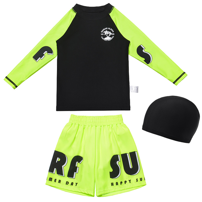 Fluorescent coconut island beach pants 3pc set