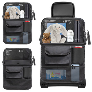 Bolsa de almacenamiento para respaldo de asiento de coche, tela Oxford, impermeable, plegable, bolsillo para mesa y silla, organizador para bebé, 62x42cm - Product Image 1