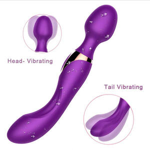 Nouveau Vibromasseur double tête 10 vitesses étanche IPX7 rechargeable par USB silencieux écologique en silicone pour femmes - Product Image 5