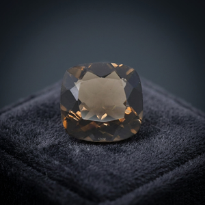 Wholesale 12mm <b>Cushion</b> Cut Natural Smoky Quartz High Quality Faceted Loose Gemstones IGI Certified Factory Price - Product Image 3