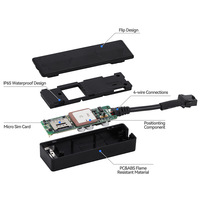 Traceur GPS 100MM X 72MM Suivi en temps réel Géolocalisation automobile Contrôle à distance Carte SIM 3G 4G Alimenté par batterie Précision 10M 96