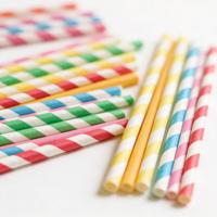 Pailles en papier kraft biodégradables personnalisables écologiques pour bubble tea