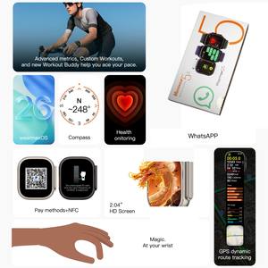 Novo Relógio Ultra3 Ultra5x Smartwatch IP68 À Prova D'Água Tela Sensível ao Toque de 2.1 polegadas Tamanho de 49mm Microwear U5X Ultra 5X Smart Watch Ultra <span class=keywords><strong>3</strong></span> - Product Image 2