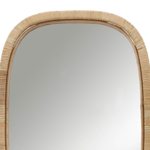 Specchio da parete rettangolare decorativo con cornice in legno naturale, specchio da trucco per camera da letto, bagno, dormitorio - Product Image 5