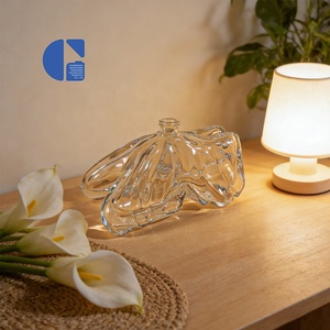 Flacone in Vetro Creativo <span class=keywords><strong>da</strong></span> 90ml per Profumo, Vuoto, a Forma di Ali di Farfalla, Ricaricabile, per Aromaterapia, con Vetro Spesso - Vendita all'Ingrosso - Product Image 2