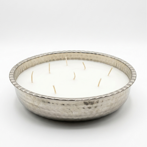 Cuenco de cobre martillado a mano NF, tamaño mediano, para Hammam, con cera de soja de múltiples mechas, aroma personalizado, decoración de lujo para el hogar, regalo para hotel, spa turco - Product Image 3