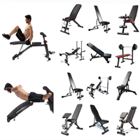 Banc de gymnastique réglable en acier pour l'exercice de siège multifonctionnel de musculation