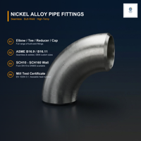 Capuchon de tuyau en Inconel625 N06625, raccord de tuyau en alliage de nickel sans soudure à souder bout à bout, conforme à la norme ASME B16.9