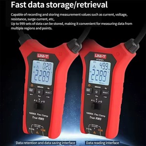 UNI-T UT281E+ AC 10000A デジタルフレックスクランプメーター 6000カウント 真の実効値 AC <span class=keywords><strong>DC</strong></span> 1000V マルチメーター 電流計 電圧計 - Product Image 6