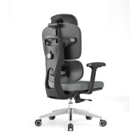 Chaise de bureau exécutive moderne à hauteur réglable, capacité de charge de 150 kg, soutien lombaire, design pliable, matériau en tissu, base pivotante