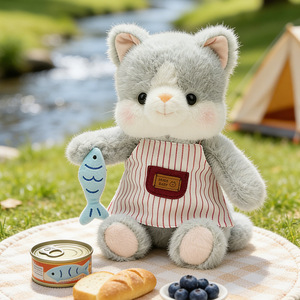 Peluche Adorable Ourson Chef Hug Me Baby, Tendance <span class=keywords><strong>TikTok</strong></span>, Ornement Décoratif, Compagnon de Jeu, Cadeau d'Anniversaire, Mini Jouets pour Enfants - Product Image 3