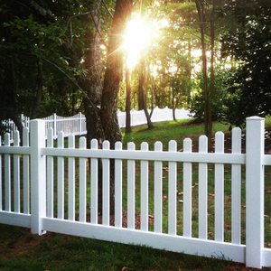 Fentech vườn Trắng nhựa hàng rào bài nội bộ mũ 3.5 "x 3.5" - Product Image 6