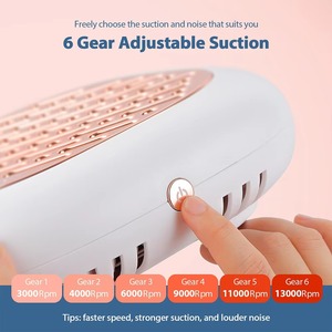 Collecteur de poussière pour ongles LBT professionnel, 130W, aspiration puissante, écran LED, vitesse réglable 3000-13000 tr/min, filtre réutilisable, salon, domicile - Product Image 4